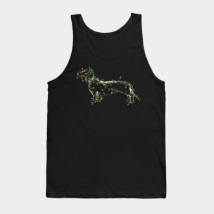 Dachshund Dogs Tree Christmas Sweater Xmas Gifts For Pet Dog Tank Top